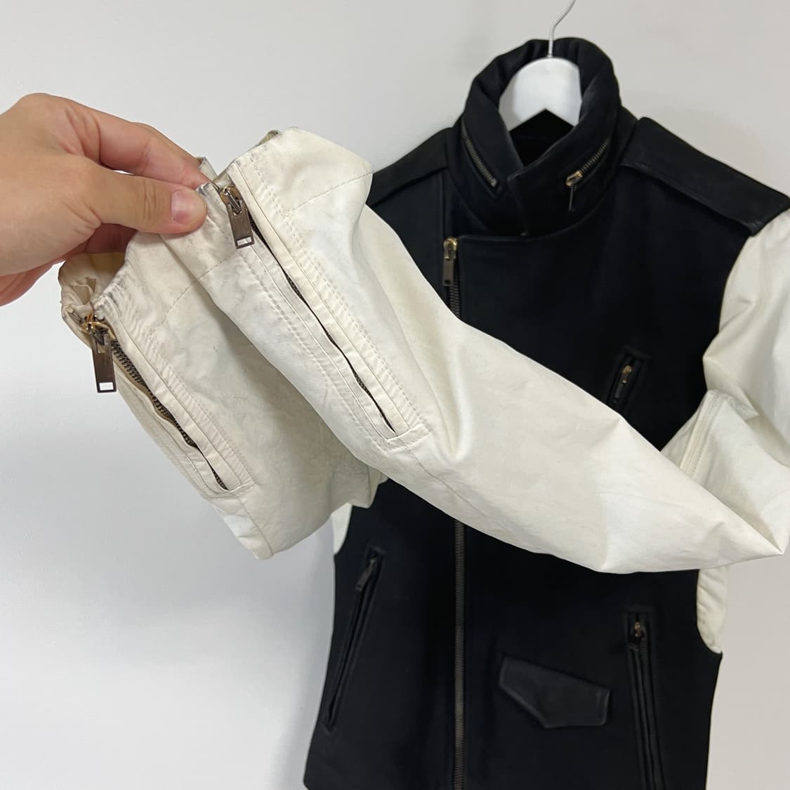 릭오웬스 13FW "PLINTH" 스투지 바이커 가죽 자켓 상품이미지4