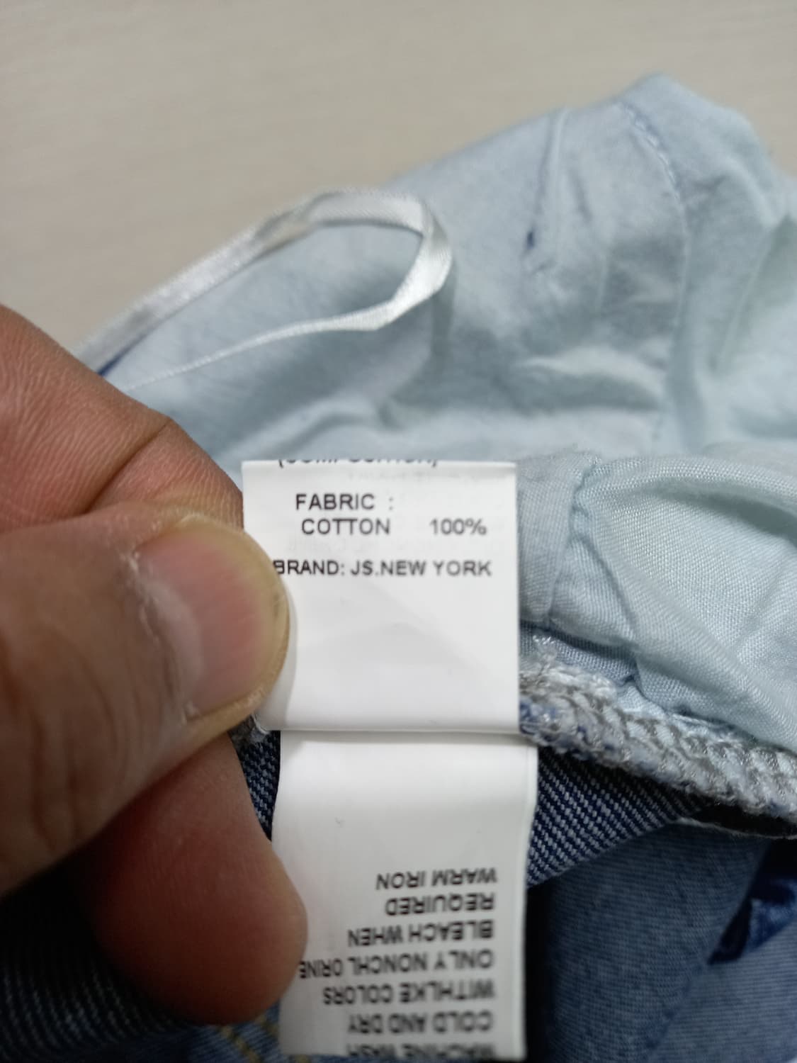 34-35 JS. NEWYORK 워싱 와이드진 찢청 35-259 상품이미지9