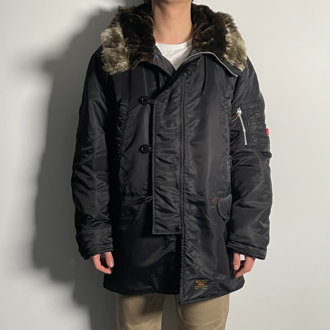 더블탭스 N3B 검정 야상 자켓 (on.62)   상품이미지1