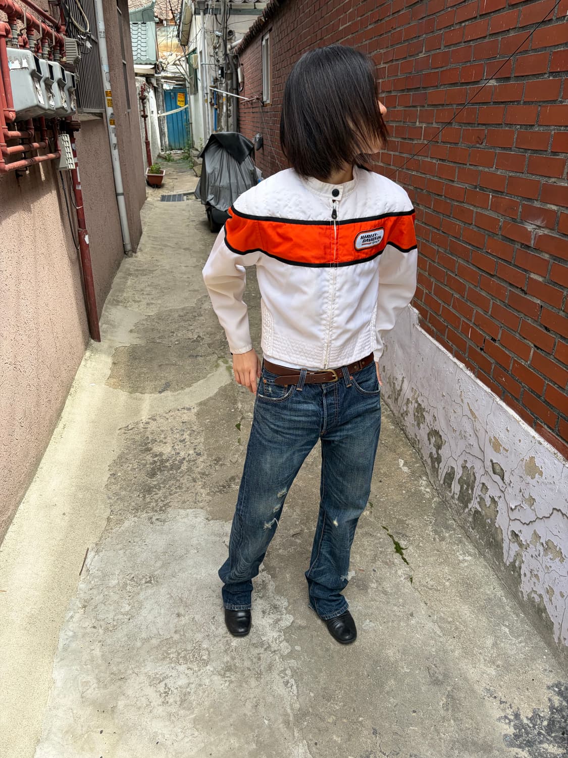 Harley-Davidson 레이싱 바이커 자켓 상품이미지5