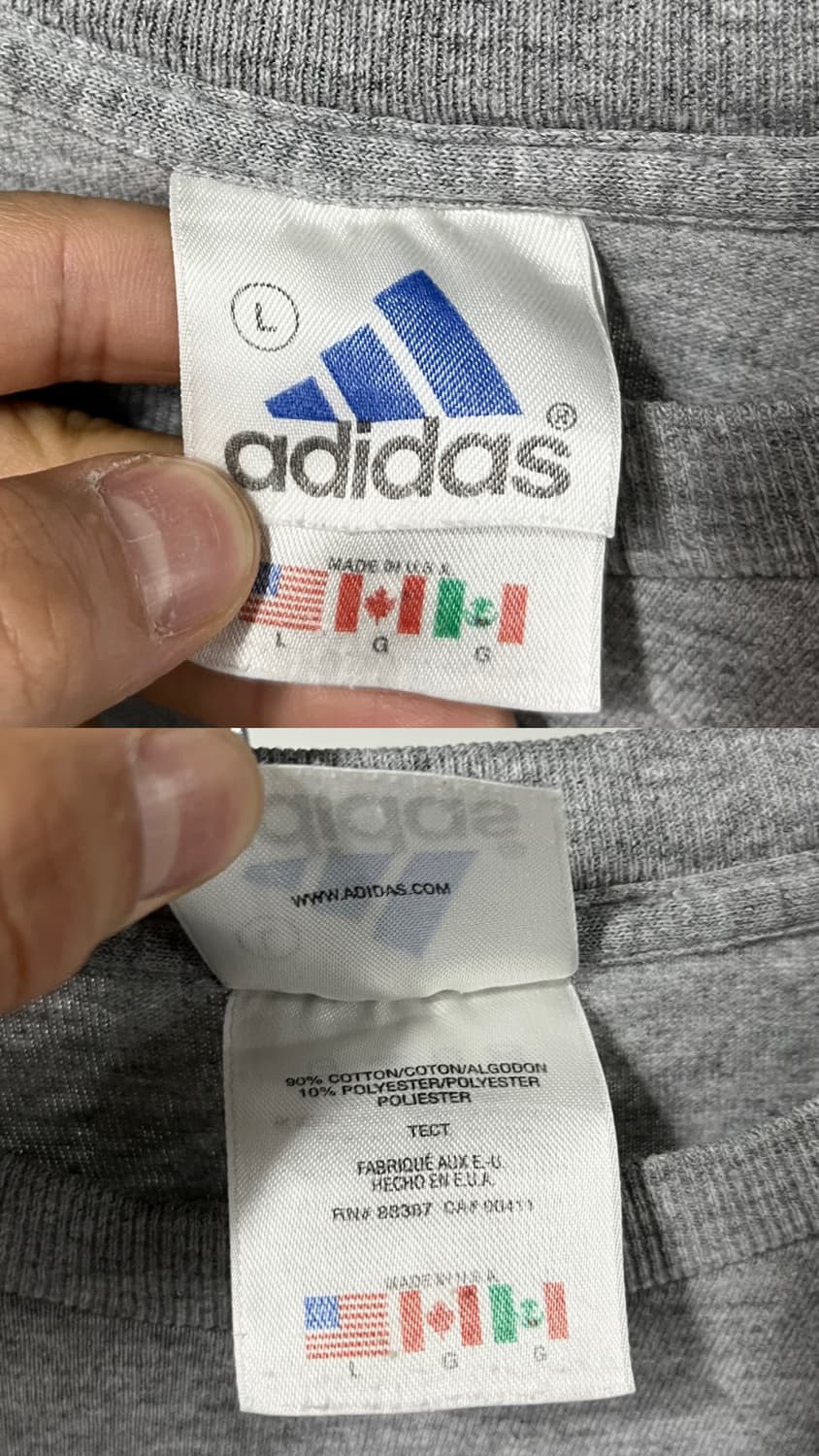 90s Adidas notre dame tee 🇺🇸 상품이미지7