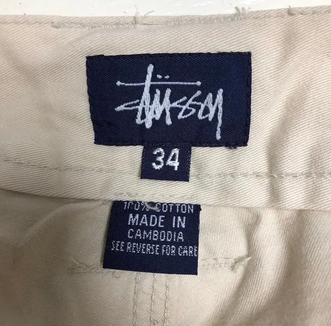 90s 스투시 와이드 코튼 팬츠 (34) 상품이미지7