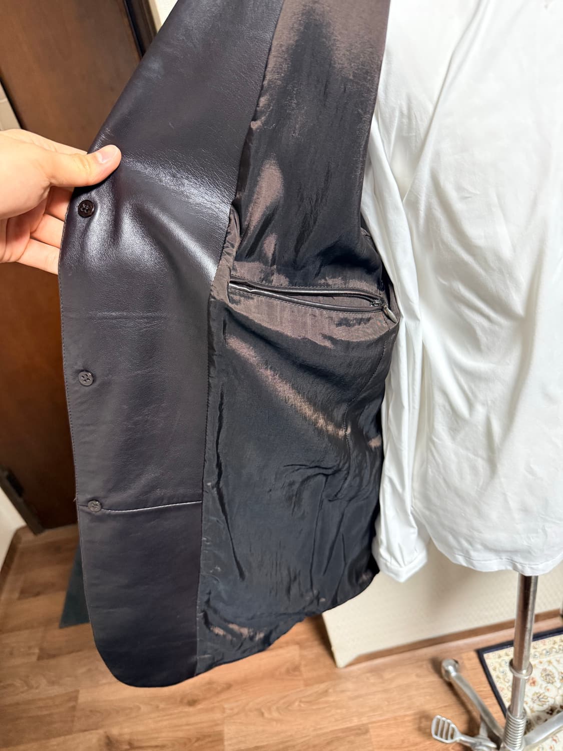 아르마니 꼴레지오니 레더 자켓 상품이미지5