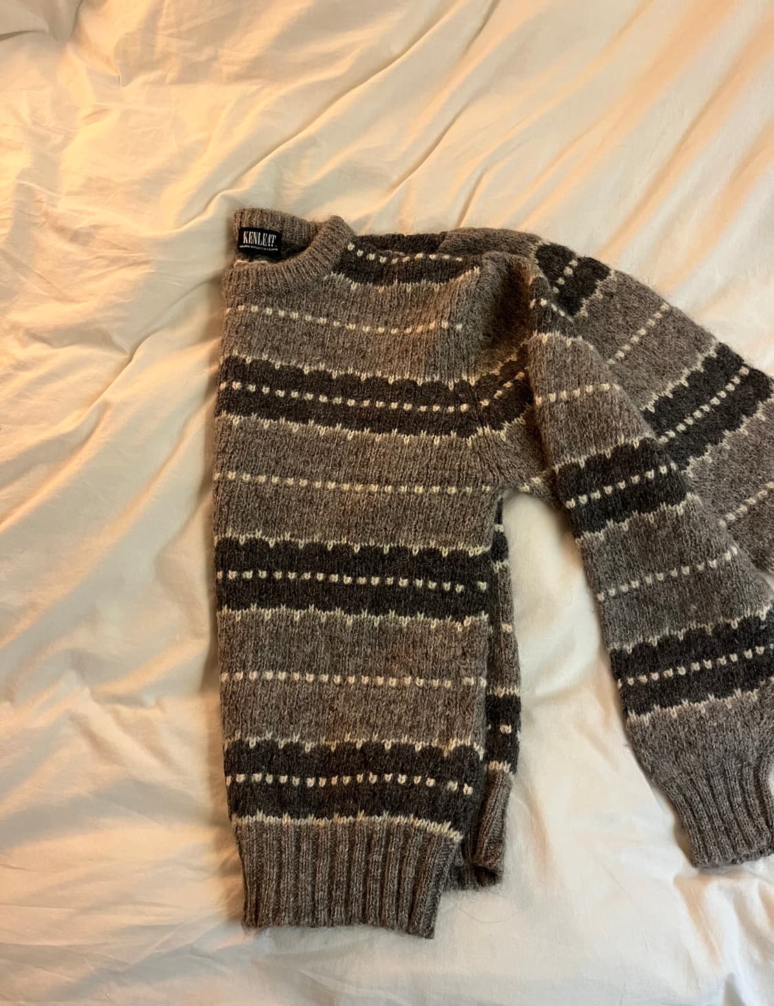 Vintage clasical pattern Knit 상품이미지2