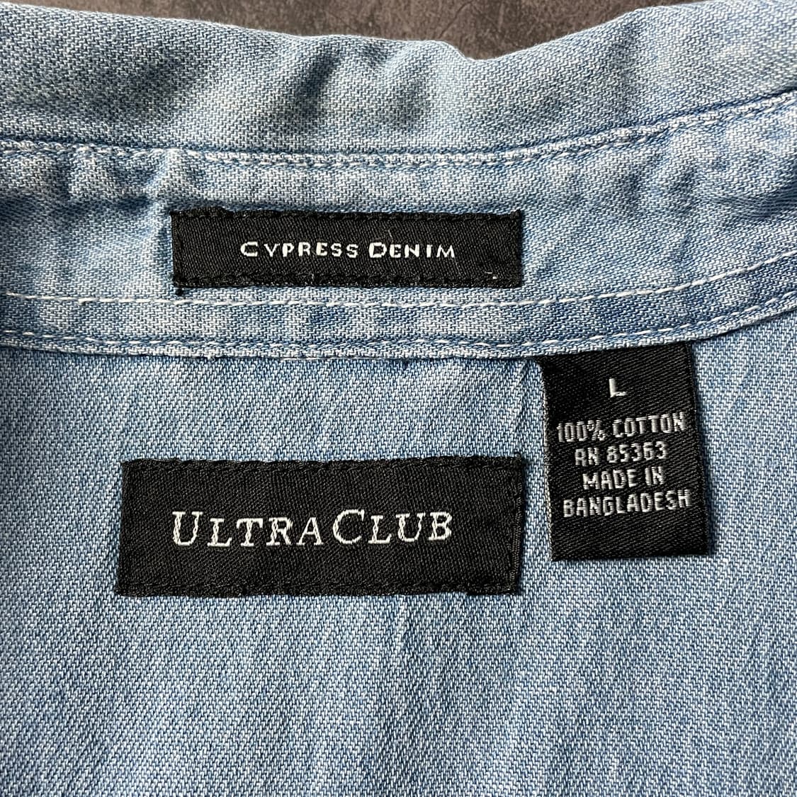 ULTRACLUB 빈티지 코튼 데님 셔츠 A00587 상품이미지10