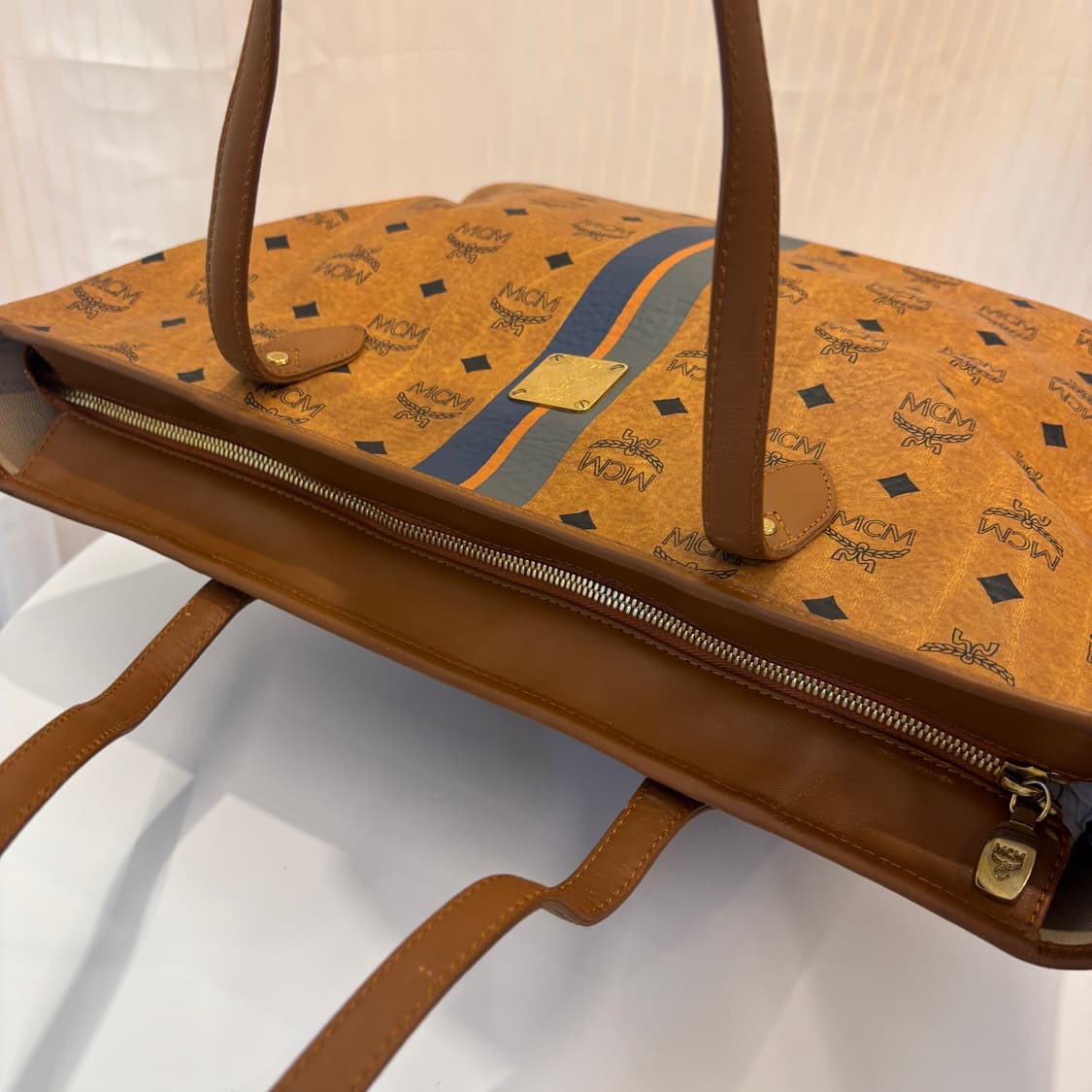 정품 MCM 황토 비세토스 숄더백     상품이미지8