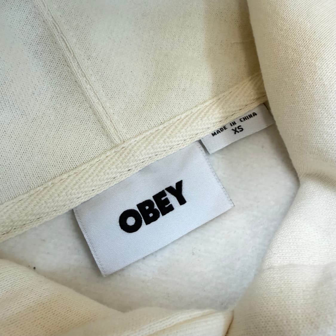 obey 오베이 우먼스 크롭 기모후드  상품이미지2