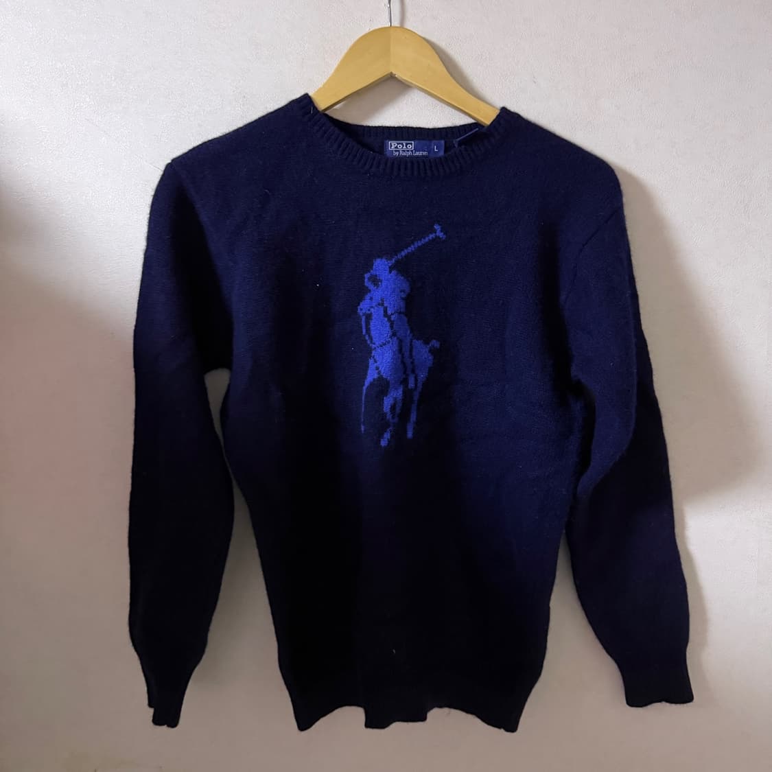 폴로 랄프로렌 빅포니 울 니트 네이비&블루 (55정도) 상품이미지1