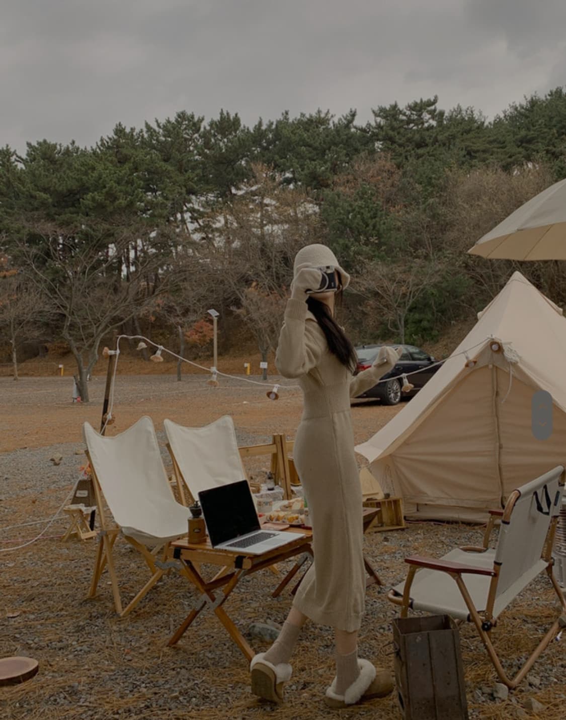 다르반집업 니트롱원피스 상품이미지6