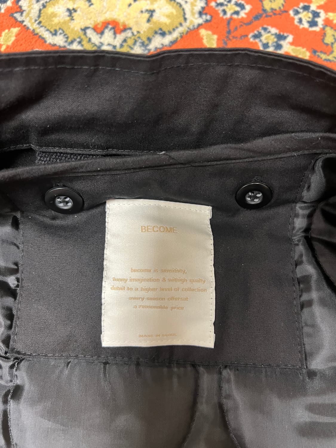 [XL] M65 피쉬테일 복각 개파카 블랙 상품이미지5