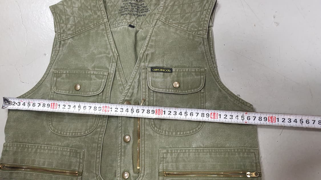 CANYON ROCK 워크웨어 베스트 카키M 상품이미지6