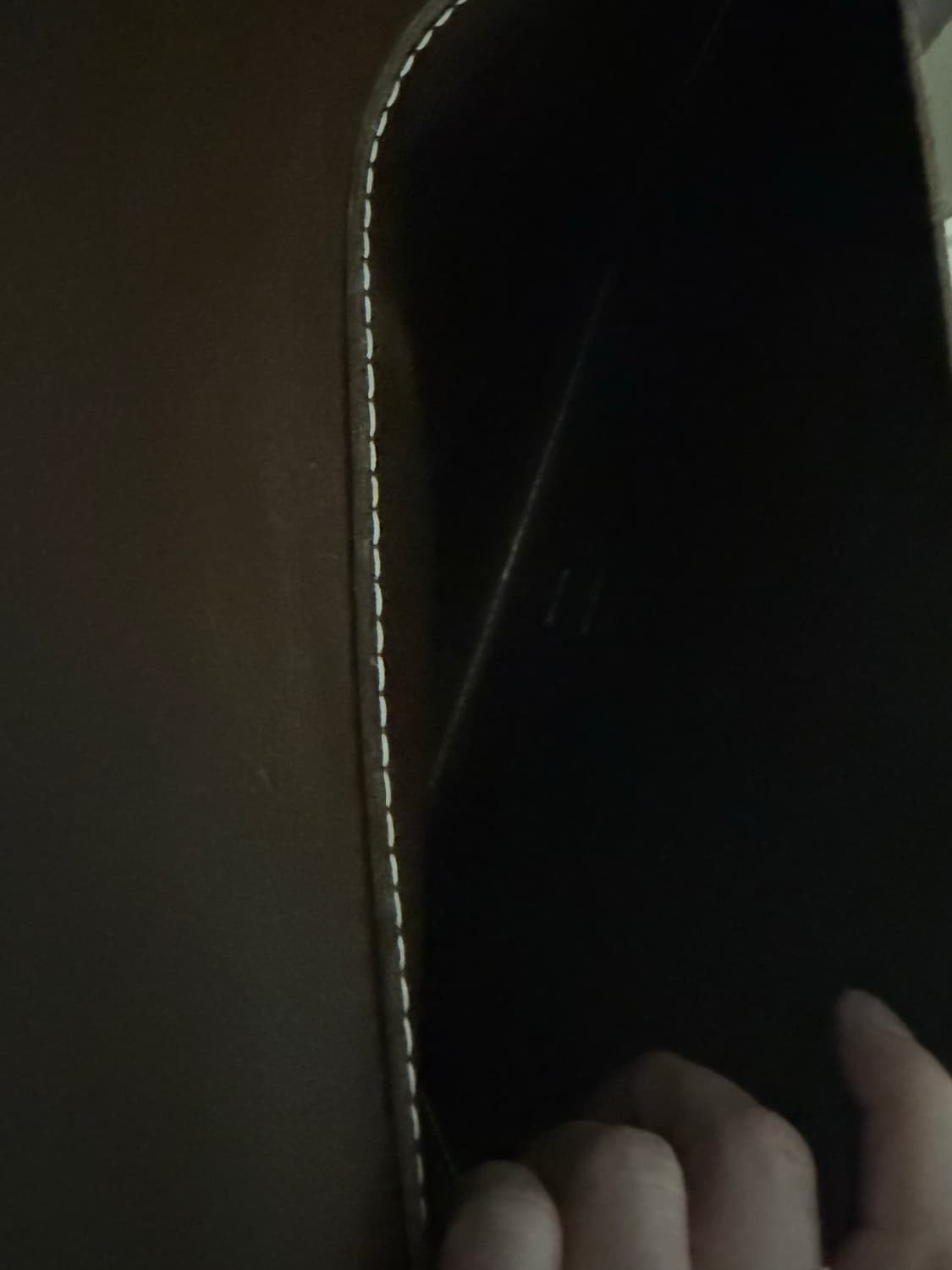 핸드메이드통가죽가방새것 상품이미지3