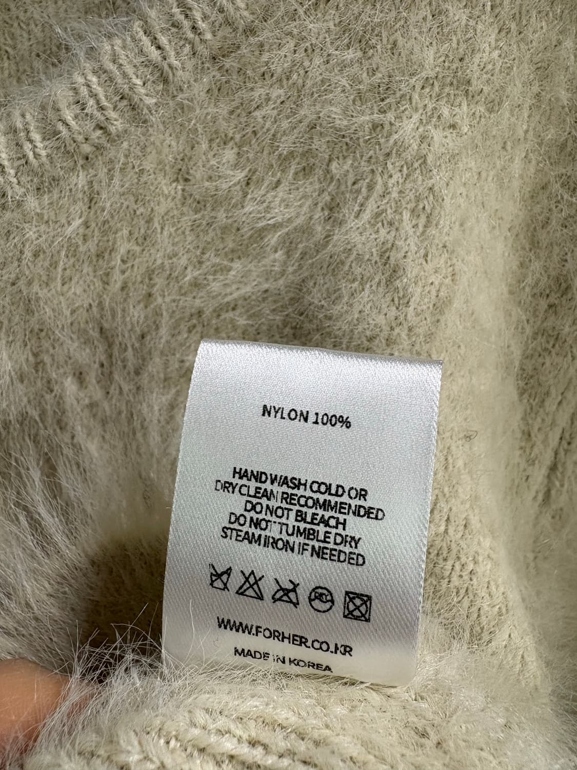 for her 퍼 니트 가디건 상품이미지4