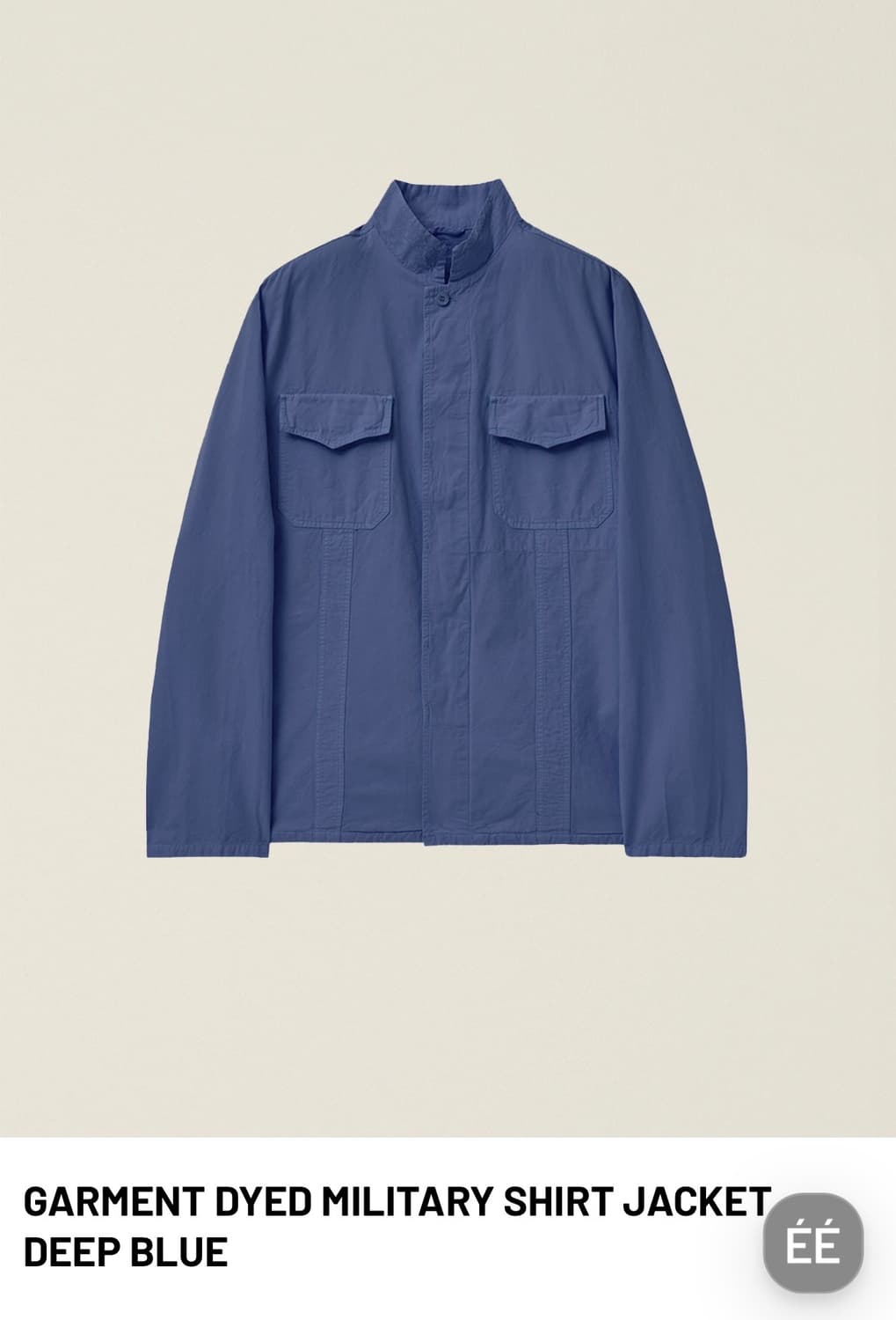 EE 밀리터리 셔츠 자켓 블루 XL 상품이미지1