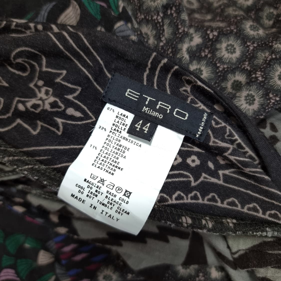 에트로 ETRO 니트 밴딩 스커트 치마 (30-31인치/표기44) 상태굿 상품이미지10