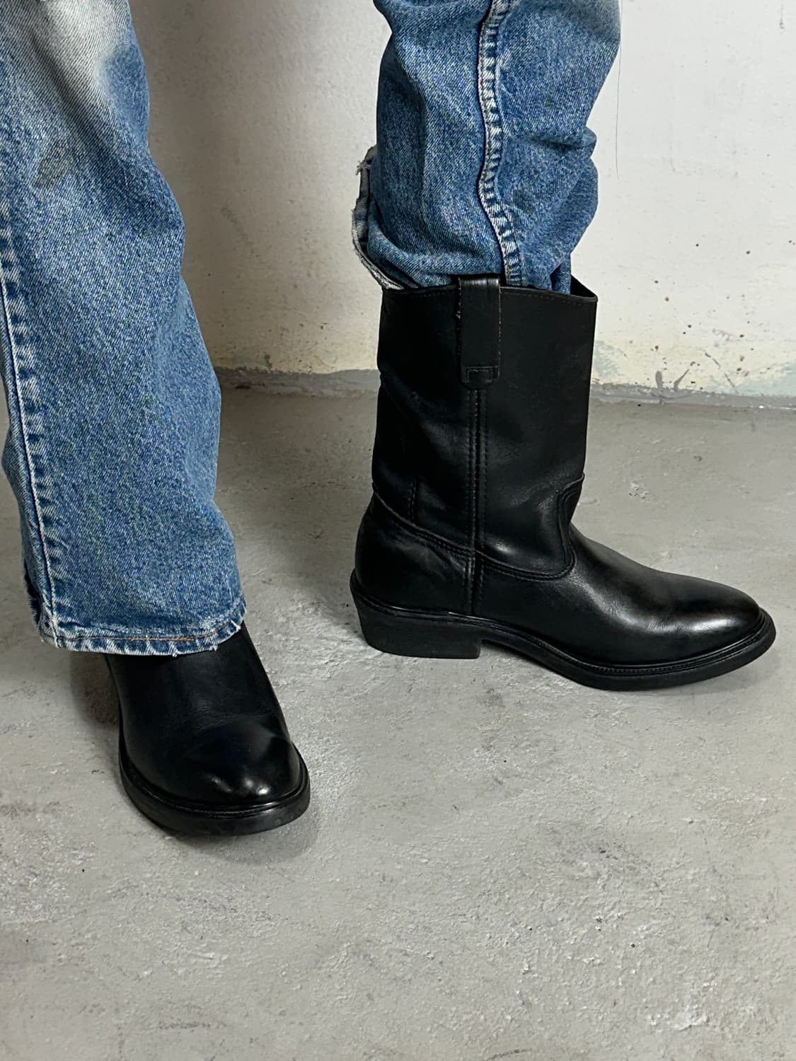 00's OG USA Made 레드윙 1125 페코스 블랙 웨스턴 부츠 상품이미지4