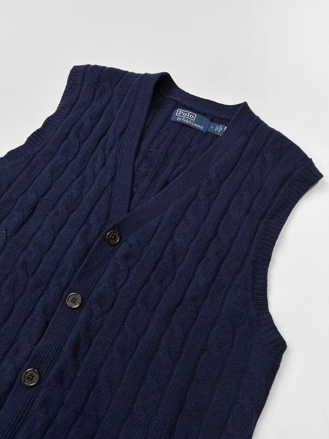 폴로 랄프로렌 20FW 캐시미어 울 케이블 니트 조끼 PN5686 상품이미지3