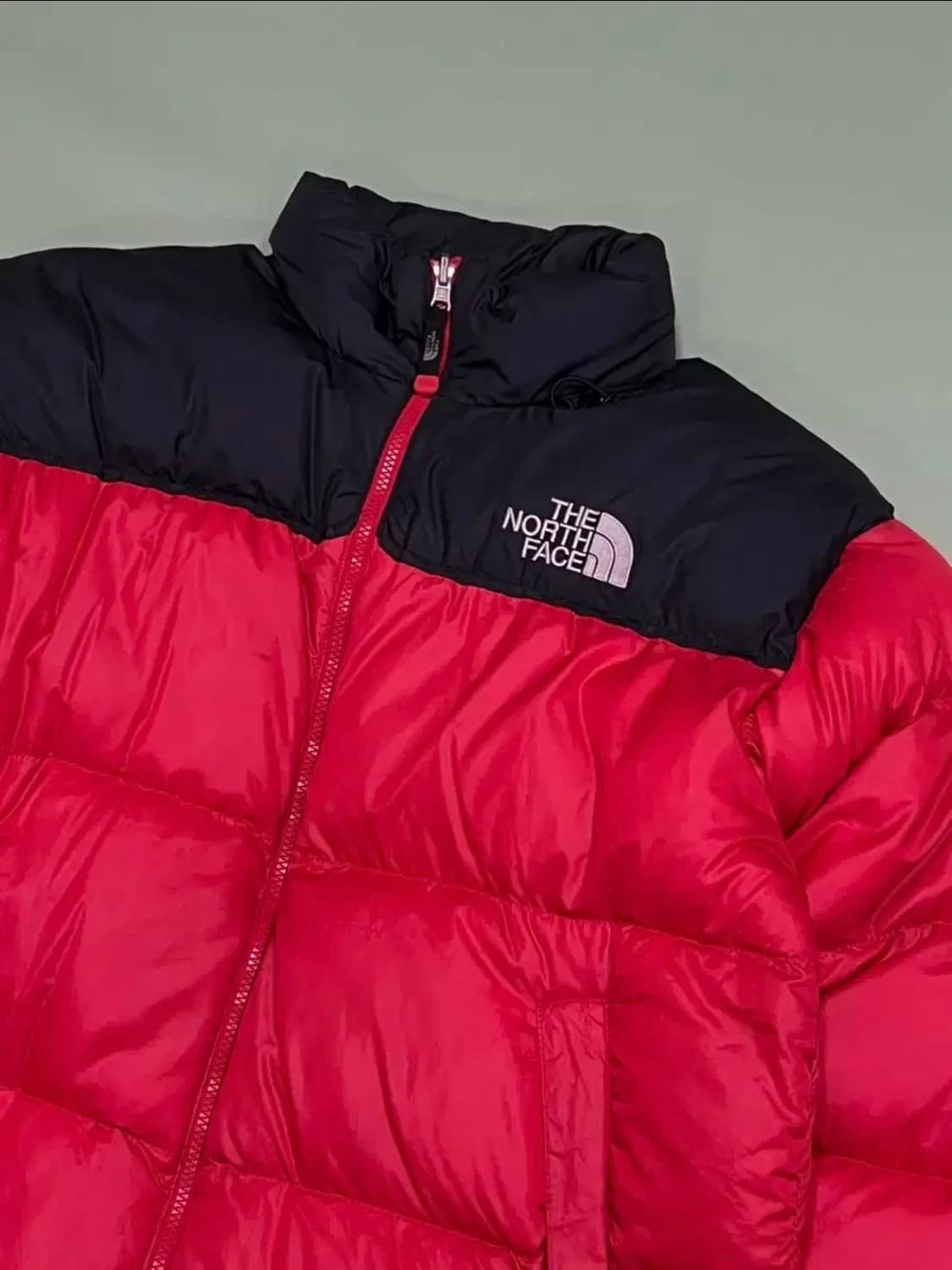 노스페이스 눕시 700 구스다운 패딩 자켓 레드 상품이미지3