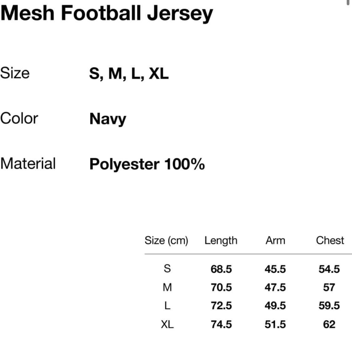 디스이즈네버댓 Mesh Football Jersey Navy M 상품이미지2