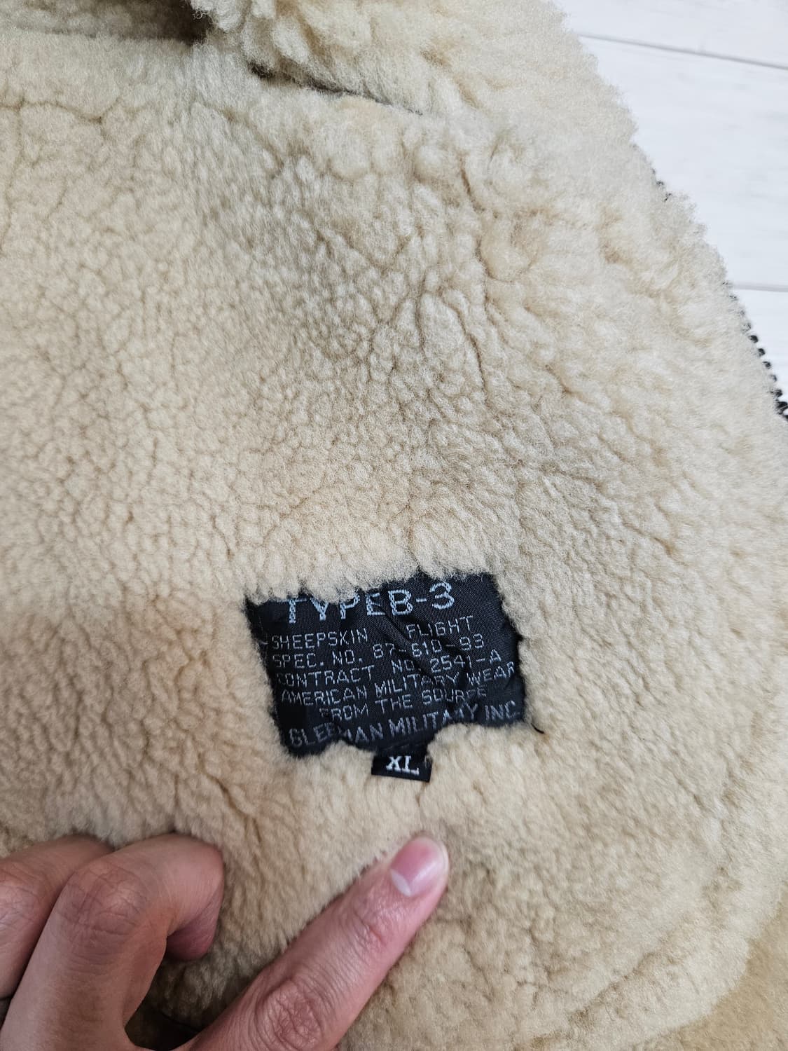 b-3 폭격기 무스탕 양가죽 XL 상품이미지6