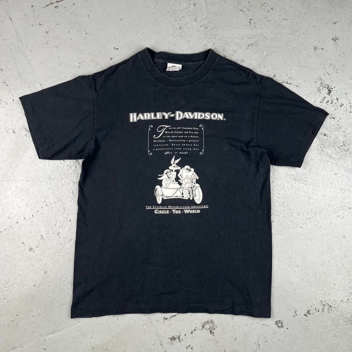 빈티지 할리데이비슨 x 워너브로스 Circle the World 반팔티 상품이미지3