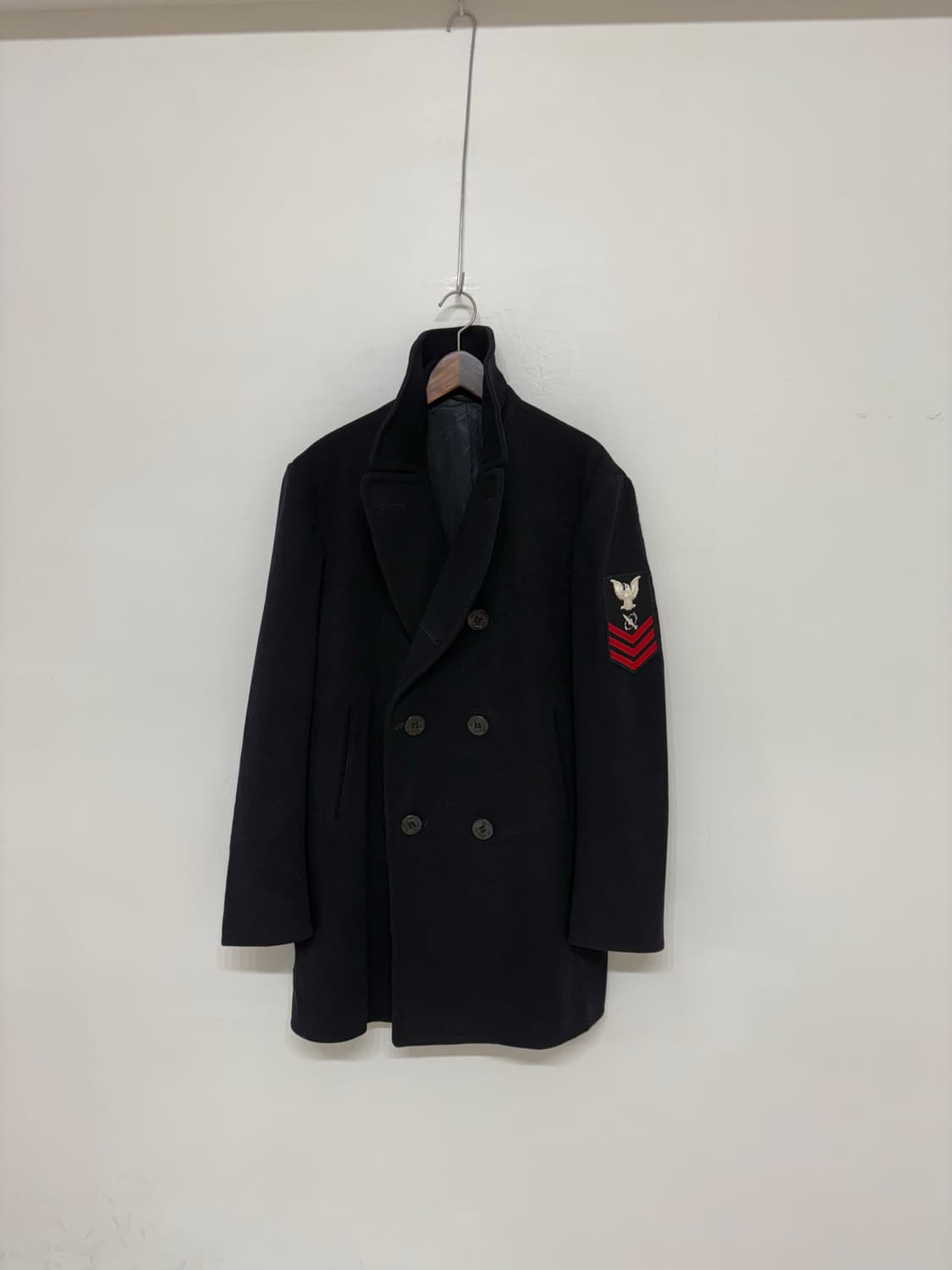 60's USN Kersey Wool 8button Pea Coat 상품이미지1