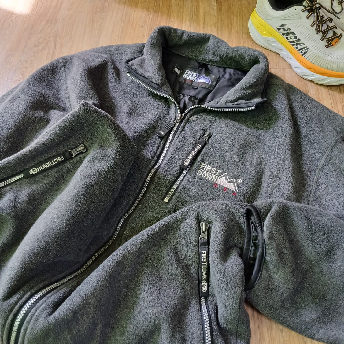 first down 퍼스트다운 후리스 플리스 누빔 점퍼 자켓 상품이미지1