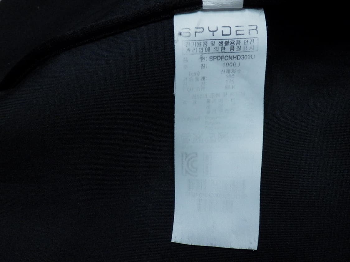 (L/100) 스파이더 남성용 라인블럭 후디 스웨트셔츠 상품이미지7