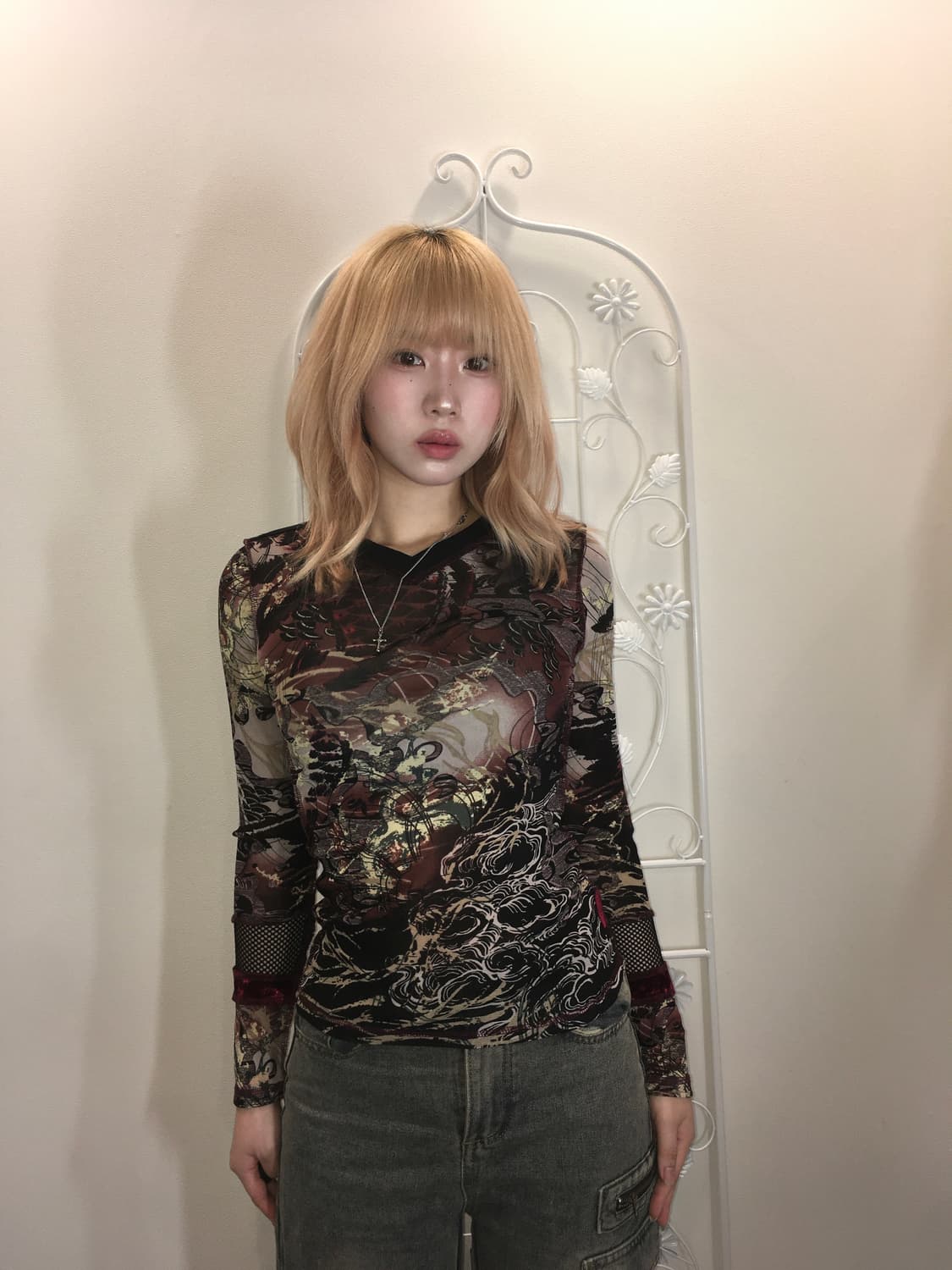 ozz on oriental pattern blouse 상품이미지3