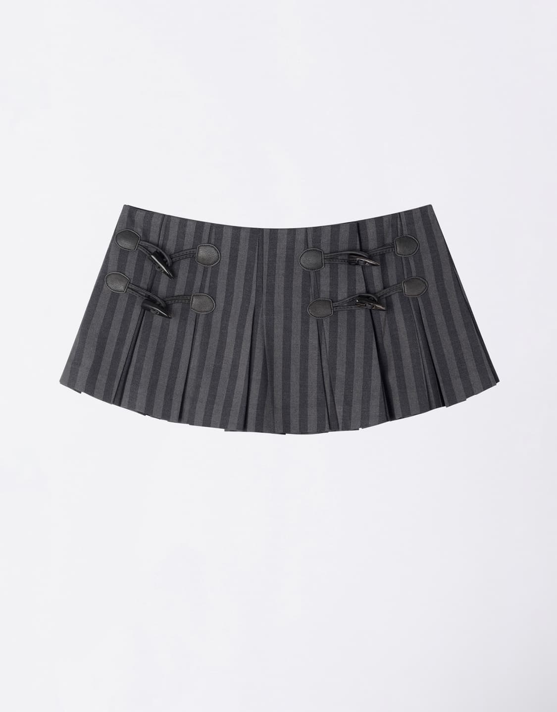 Micro Stripe Wrap Skirt Navy 상품이미지1