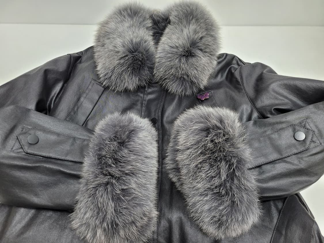 (새상품급) 안나수이 20FW 폭스퍼 다운 패딩 벨티드 자켓 / 여 55 상품이미지4