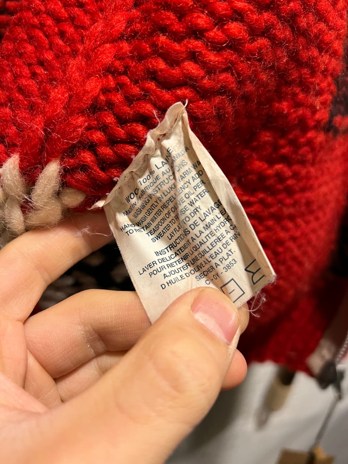 [L]KANATA 카나타 인디언 토템 레드 집업 코위찬 상품이미지8