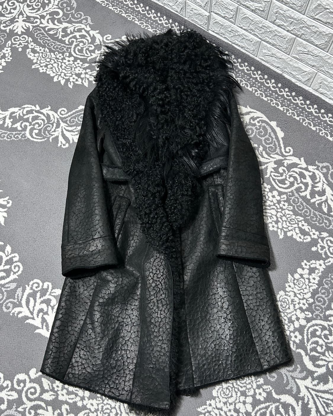 카발리 레오파드 더블 시어링 코트 상품이미지5