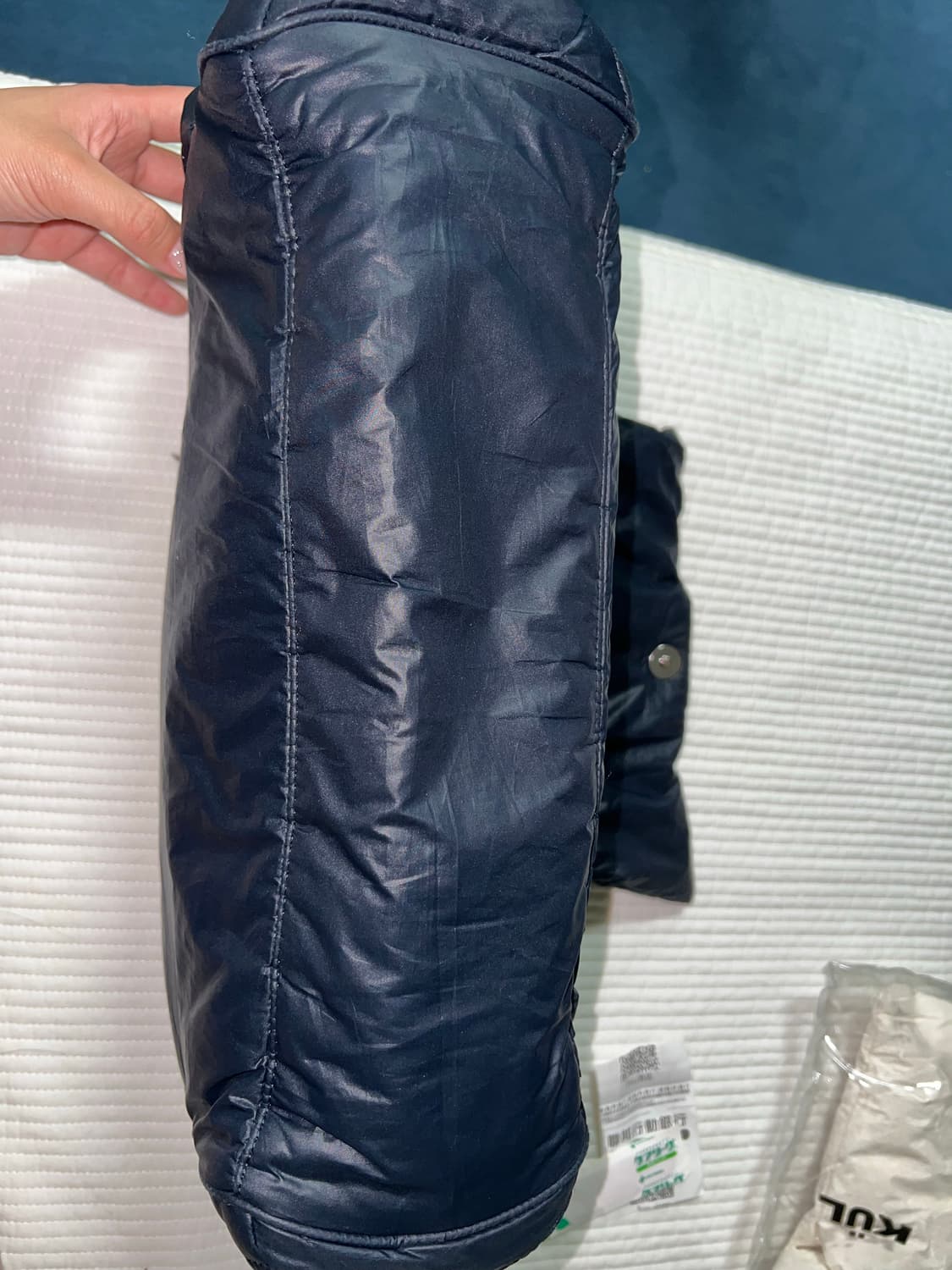 SHIRRING SHOULDER PADDED BAG NAVY 상품이미지4