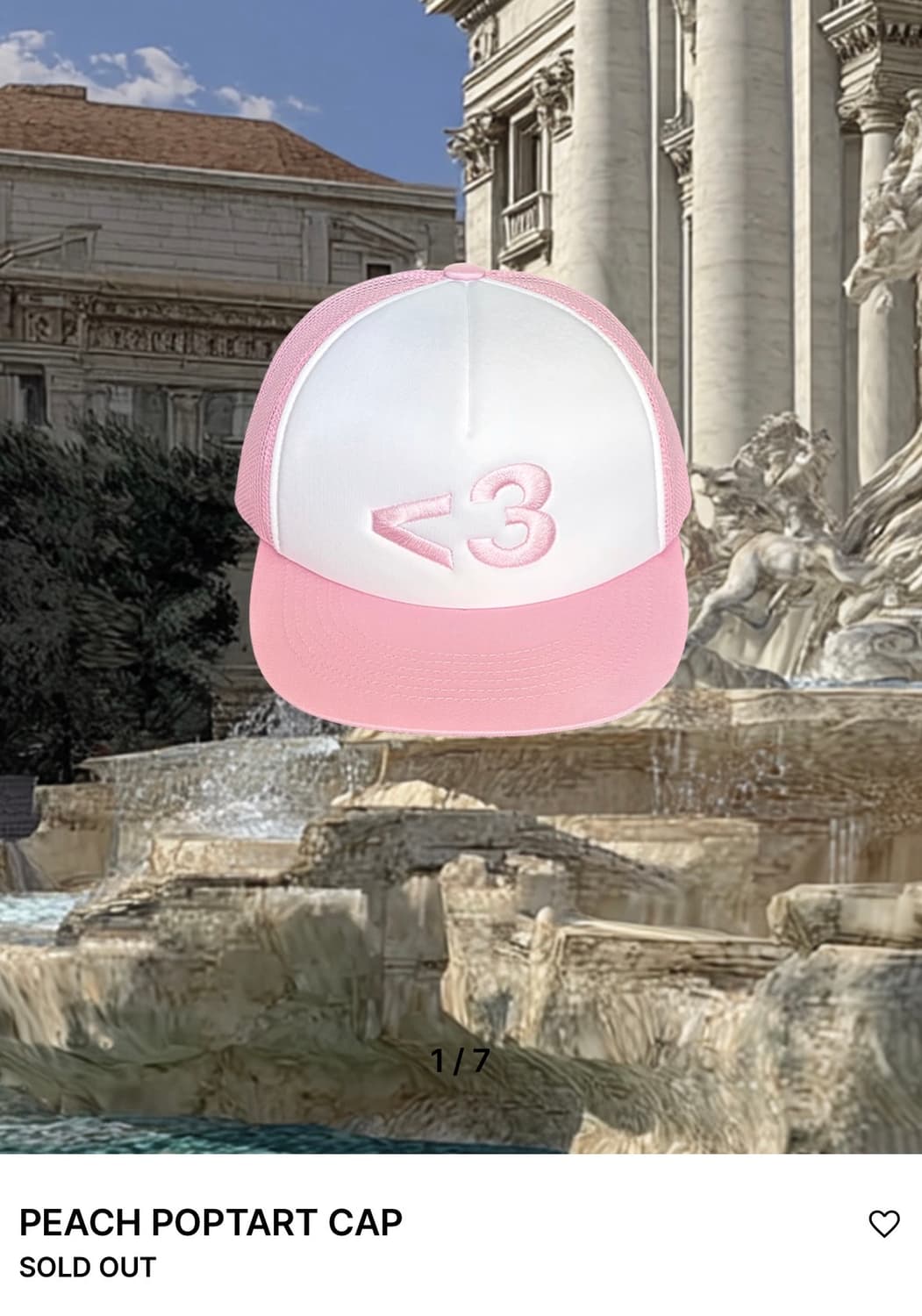 (구해요) cashbaby peach poptart cap 캡모자 상품이미지1
