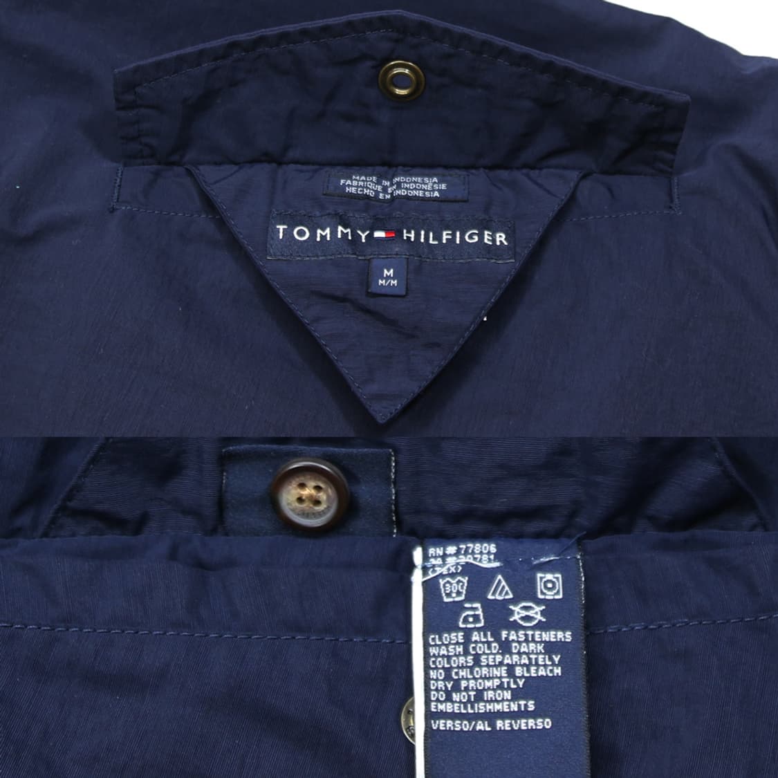 (착용컷) TOMMY HILFIGER 리버서블 블루종 (남성용 100) 상품이미지7