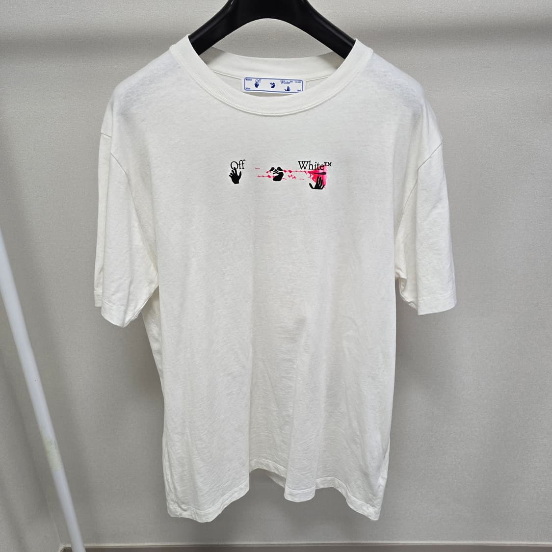 오프화이트 아크릴 애로우 반팔 티셔츠 xl사이즈 105 110 상품이미지2