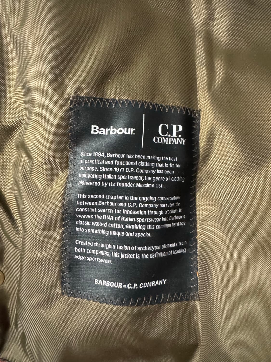 cp 바버 콜라보 왁스자켓 새상품 상품이미지2