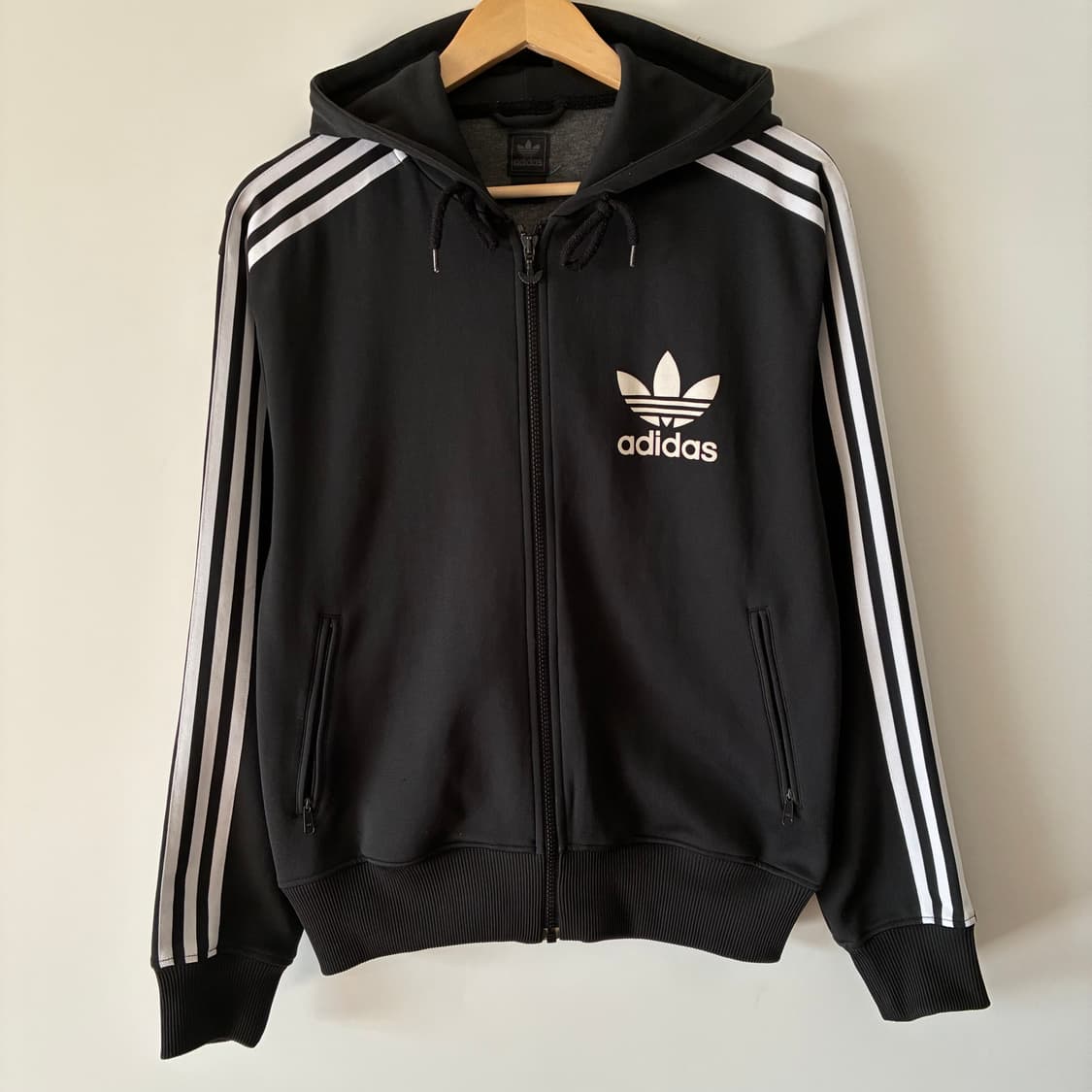 아디다스 00s 검정 후드 져지 집업 상품이미지1