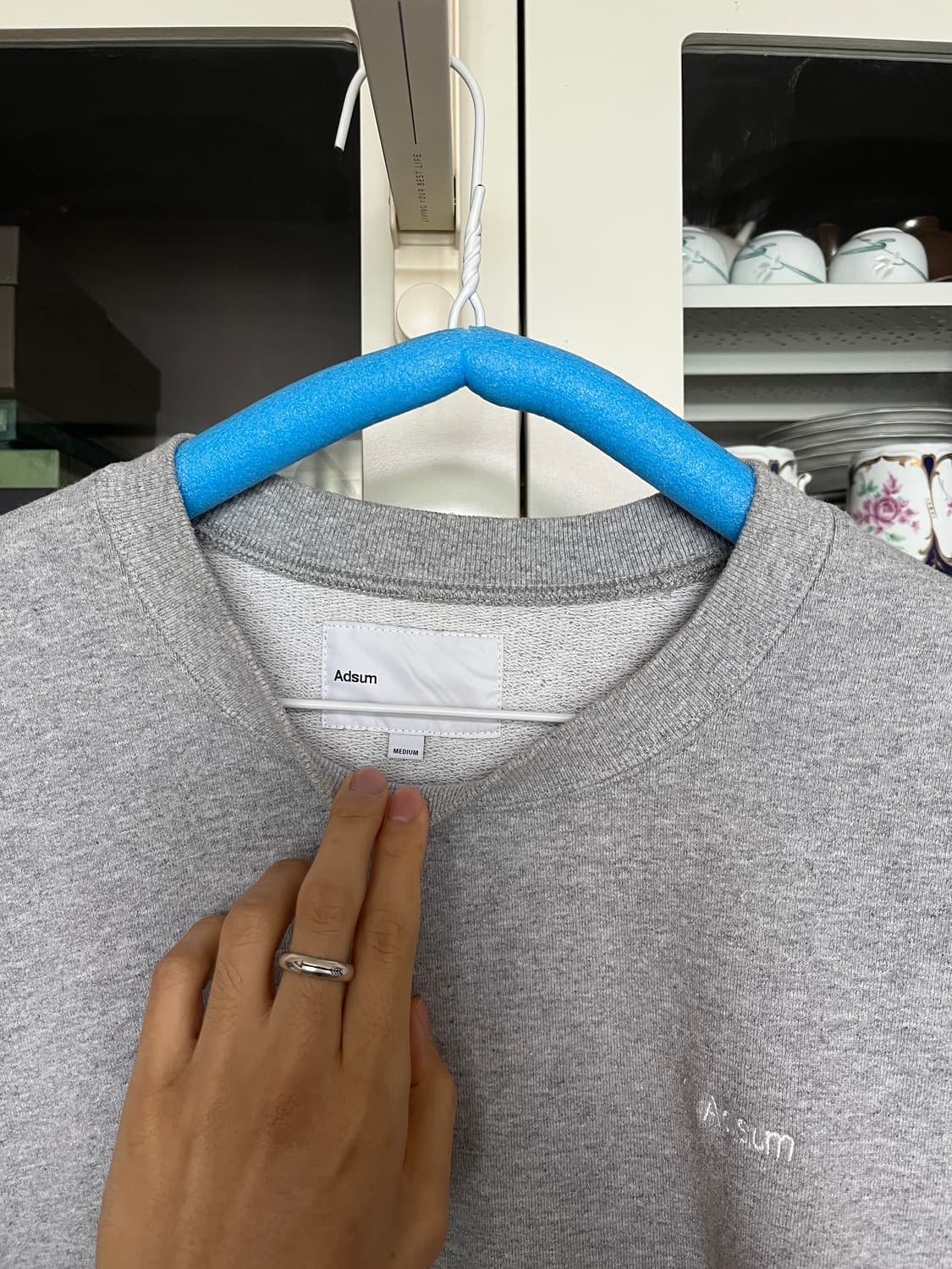 애드섬 Adsum 맨투맨 그레이 m 사이즈 상품이미지3