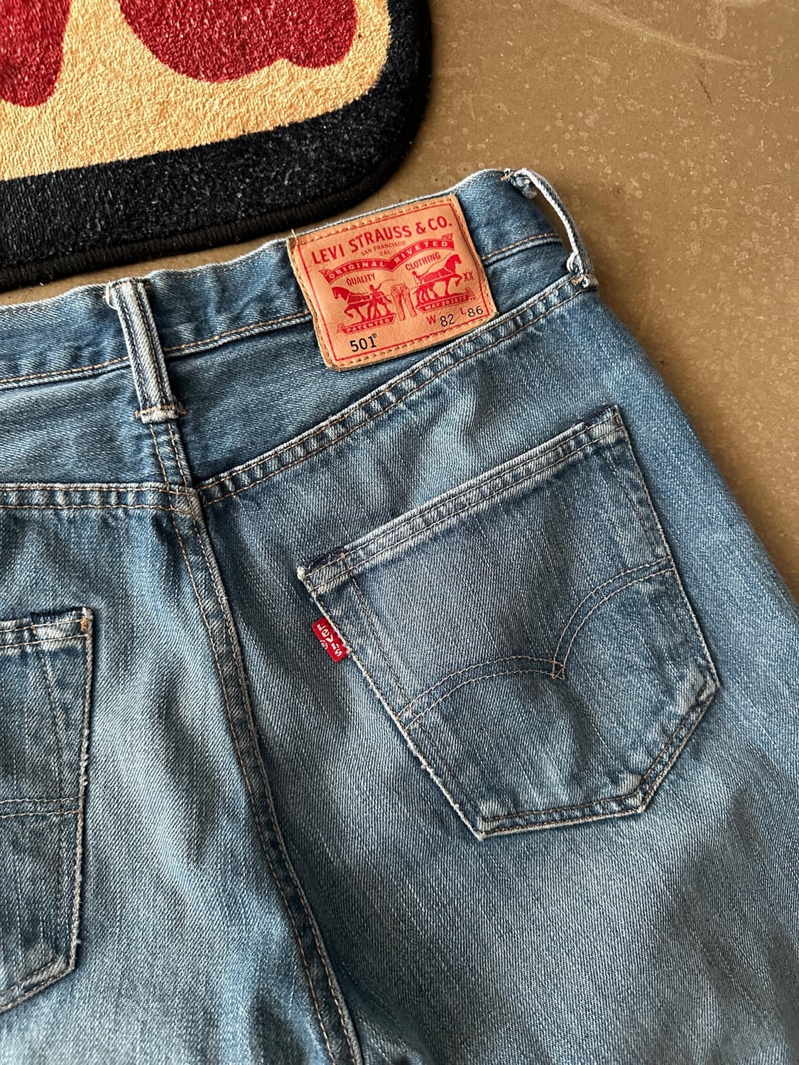 Levi’s 501 워싱 데님 팬츠 mexico w29 상품이미지4