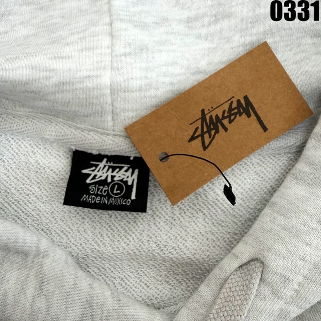 스투시(STUSSY) 베이직 로고 후드티 L 0331 상품이미지4