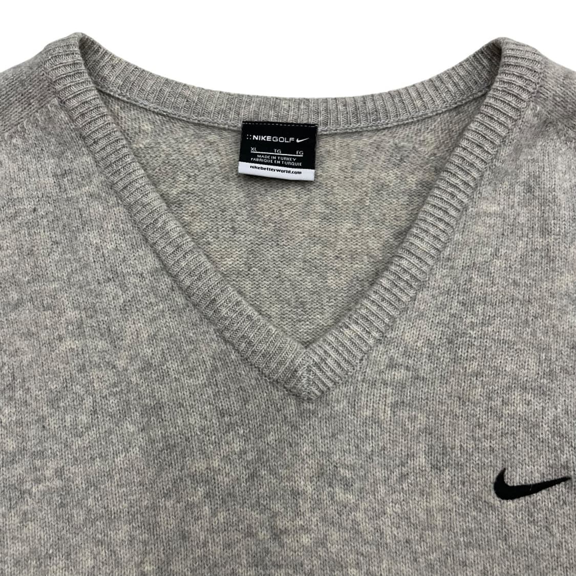 나이키 블랙자수 멜란지 브이 니트 XL 상품이미지4
