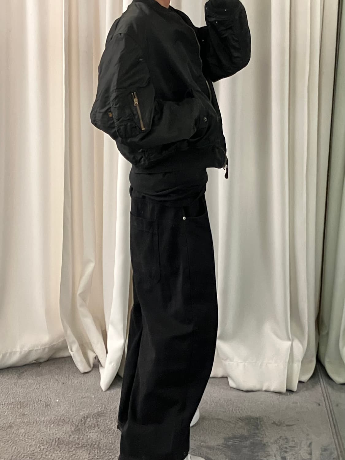 알파인더스트리 블랙 ma-1 항공 점퍼 XL 상품이미지10