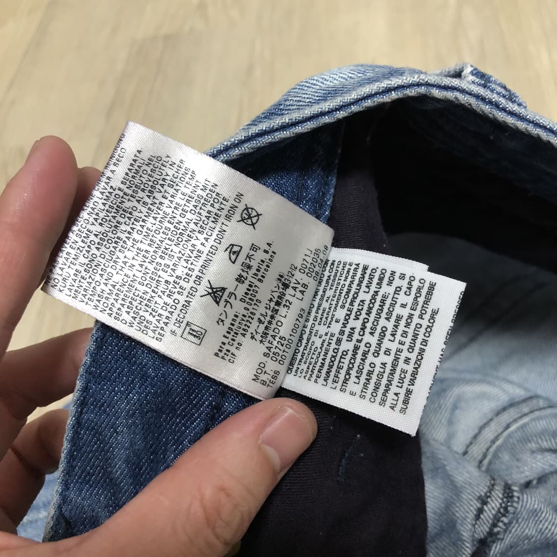 (32) 디젤 DIESEL 사파도 SAFADO 스트레이트핏 연청 데님 상품이미지8