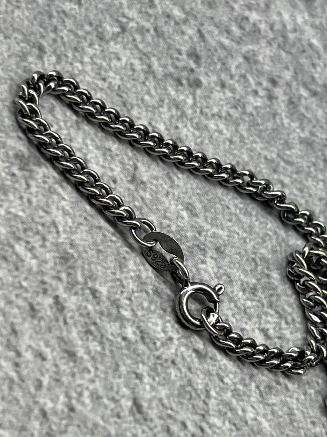 짧은핏 쿠반체인목걸이 (50cm) 남자목걸이 여자목걸이 크롬하츠무드 상품이미지3