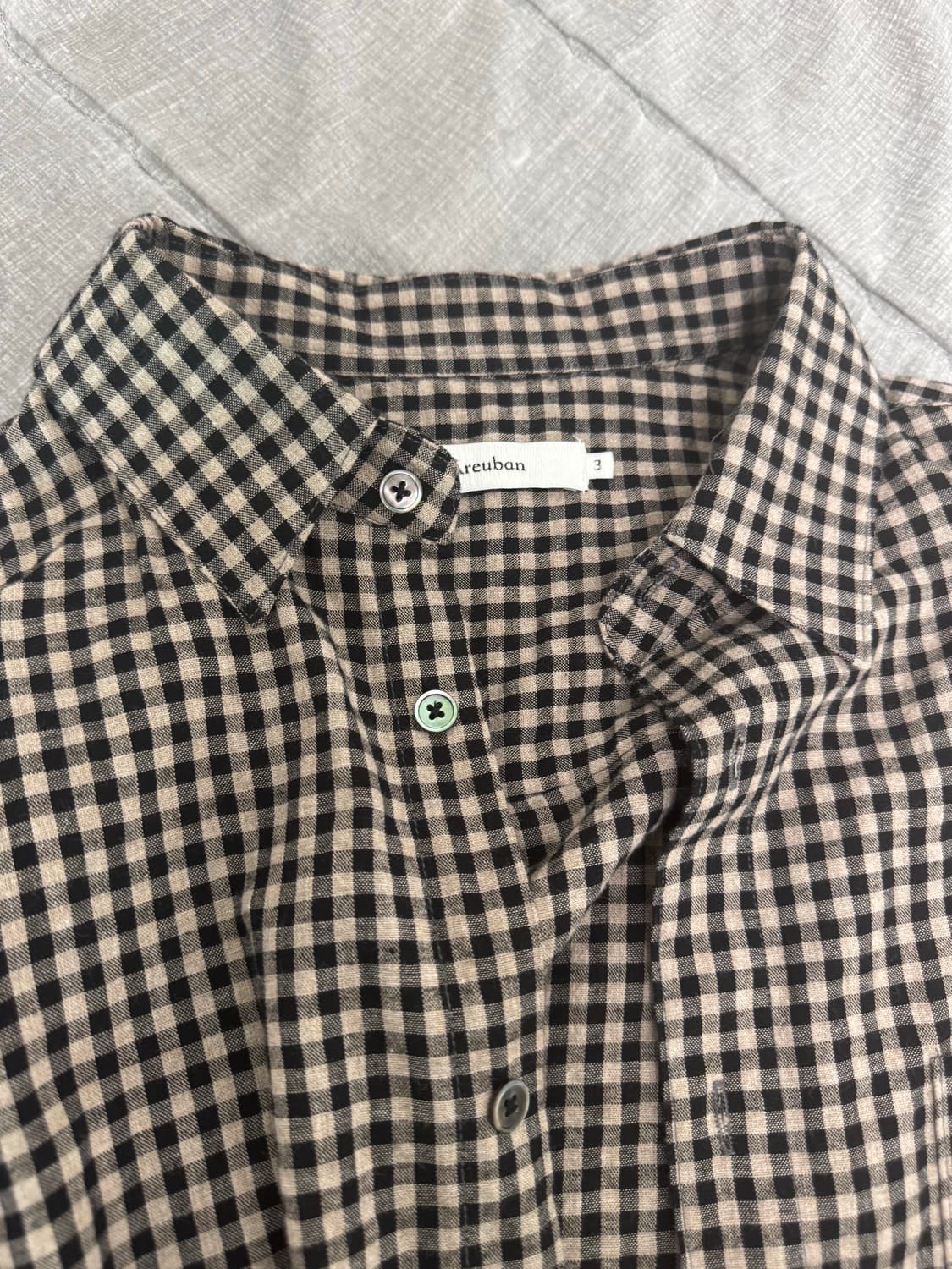 아르반 체크 셔츠 상품이미지2