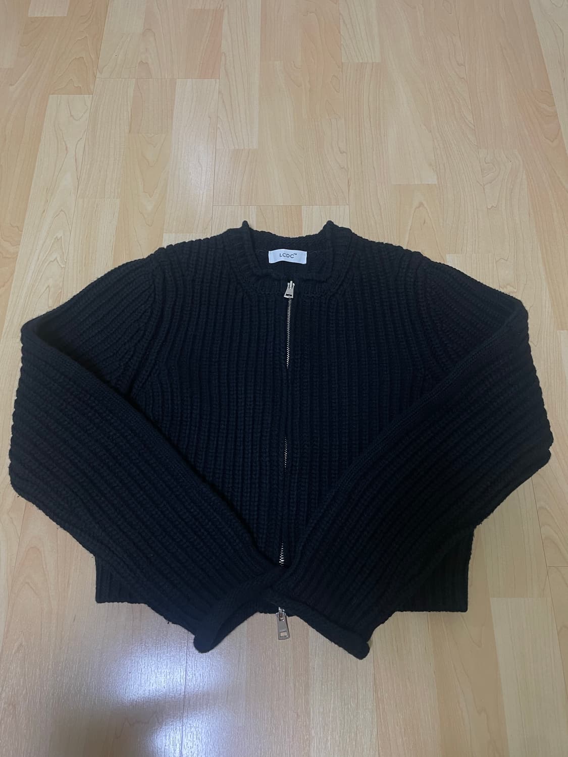 엘씨디씨 집업 가디건 블랙 상품이미지5