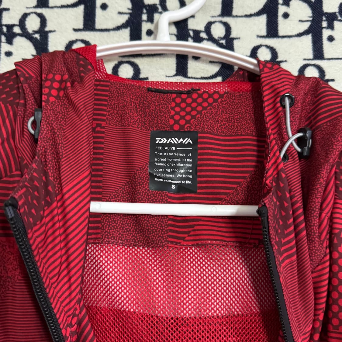 다이와 낚시복 방풍 자켓 S 레드/블랙 상품이미지4