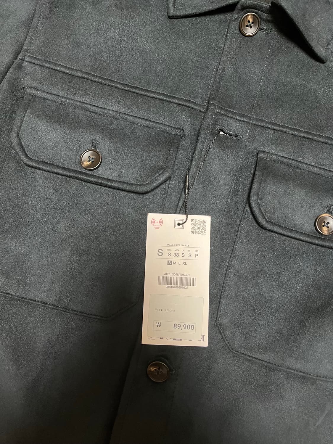 자라 스웨이드 오버셔츠 자켓 상품이미지3
